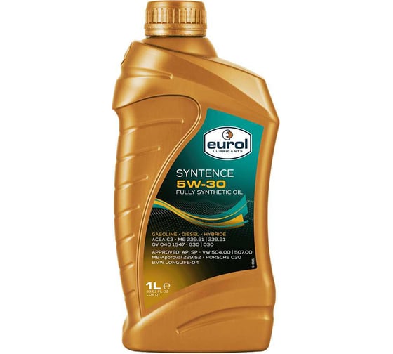 Моторное масло EUROL Syntence 5W-30, 1 л E100062-1L 1