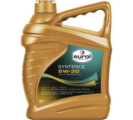 Моторное масло EUROL Syntence 5W-30, 4 л E100062-4L