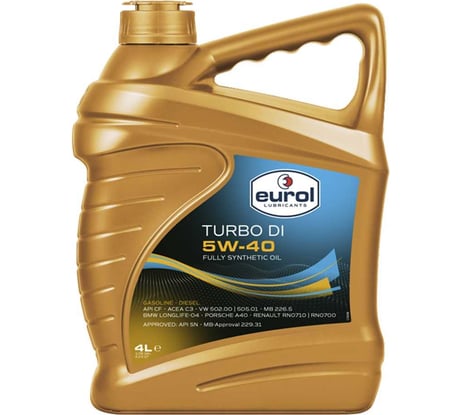 Моторное масло EUROL Turbo DI 5W-40, 4 л E100085-4L