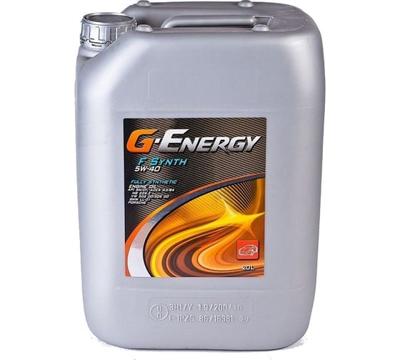 Масло F Synth 5W-40 20 л G-Energy 253140146