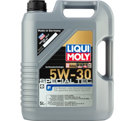 НС-синтетическое моторное масло LIQUI MOLY Special Tec F 5W-30, A5/B5, 5 л 2326
