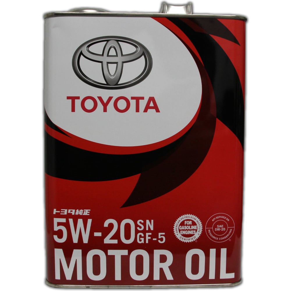 Моторное масло TOYOTA MOTOR OIL 5W-20 4л, Япония 08880-10605 - выгодная ...