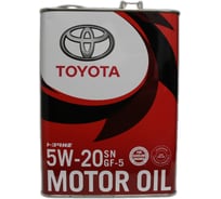 Моторное масло TOYOTA MOTOR OIL 5W-20 4л, Япония 08880-10605