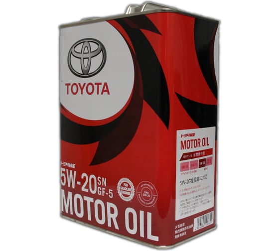 Моторное масло TOYOTA MOTOR OIL 5W-20 4л, Япония 08880-10605