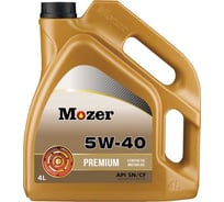 Моторное масло MOZER Premium SAE 5w-40 API SN/CF, канистра 4 л 4636250