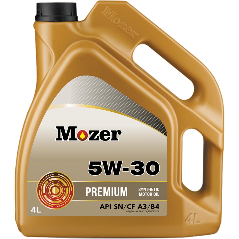 Моторное масло Mozer Premium SAE 5w-30 API SN/CF, канистра 4 л