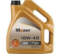 Моторное масло Mozer Luxe SAE 10w-40 API SL/CF, полусинтетика, канистра 4 л 4633716