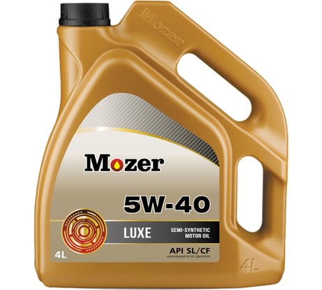 Моторное масло Mozer Luxe SAE 5w-40, API SL/CF, канистра 4 л 4635420