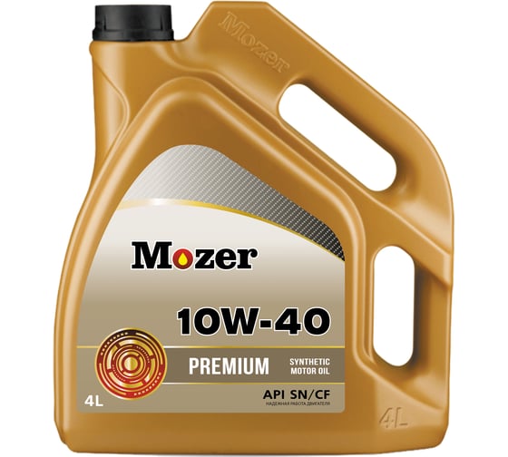 Моторное масло Mozer Premium SAE 10w-40, API SN/CF, канистра 4 л 4635369 1