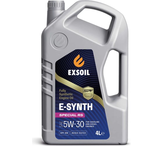 Моторное масло EXSOIL E-SYNTH Special RS SAE 5W-30 4 л 8344-0040 1
