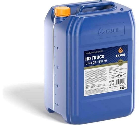 Моторное масло EXSOIL HD TRUCK Ultra CK SAE 5W-30 20 л 8028-0200