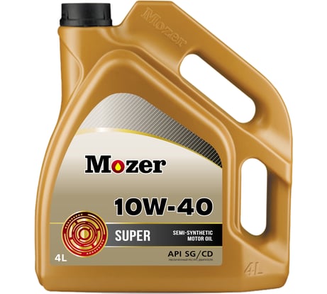 Моторное масло Mozer Super SAE 10w-40 API SG/CD, канистра 4 л 4633754