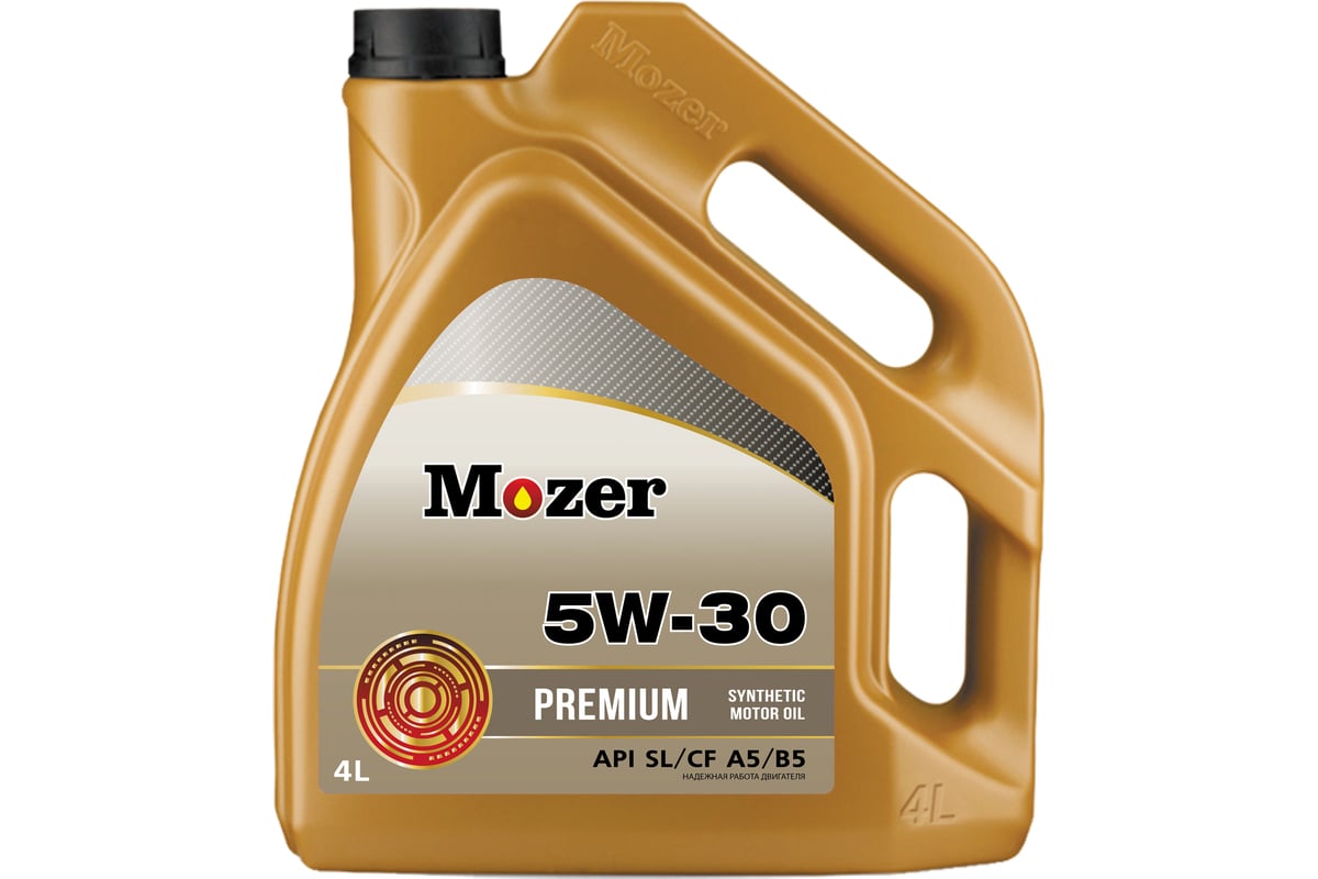 Моторное масло Mozer Premium SAE 5w-30 API SL/CF A5/B5, канистра 4 л 4635390