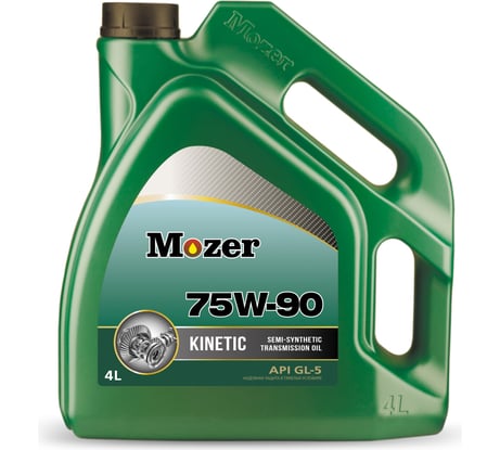 Трансмиссионное масло Mozer Kinetic SAE 75w-90 API GL-5, канистра 4 л 4635901
