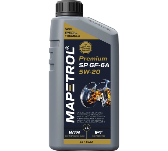 Моторное масло MAPETROL PREMIUM SP GF-6A 5W-20 1 л MAP0015