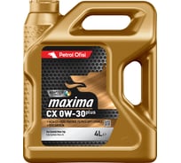 Моторное масло Petrol Ofisi для легковых автомобилей MAXIMA CX 0W-30 PLUS (Канистра 4л) Z1484 400001484