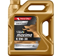 Моторное масло Petrol Ofisi MAXIMA K 5W-30 4 литра Синтетическое Z1488 400001488