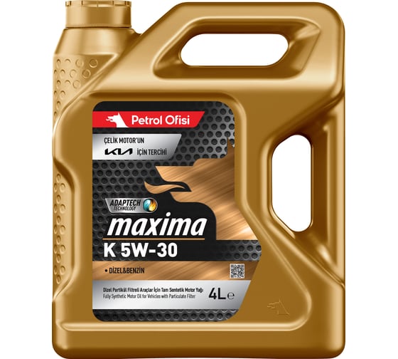 Моторное масло Petrol Ofisi MAXIMA K 5W-30 4 литра Синтетическое Z1488 400001488