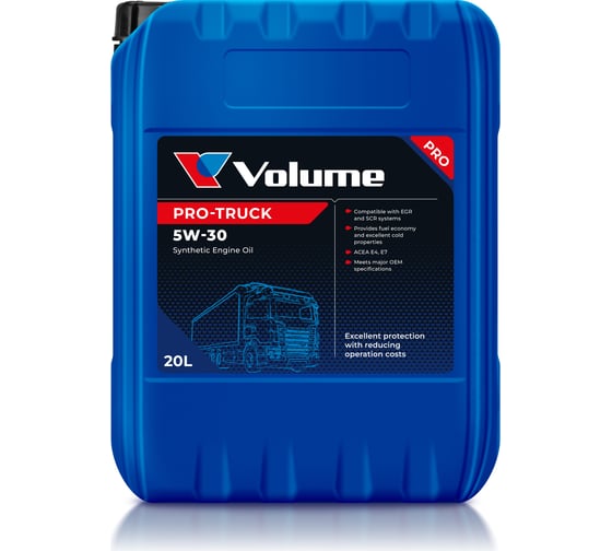 Моторное масло VOLUME Pro-Truck 5W-30 20 л VL90984