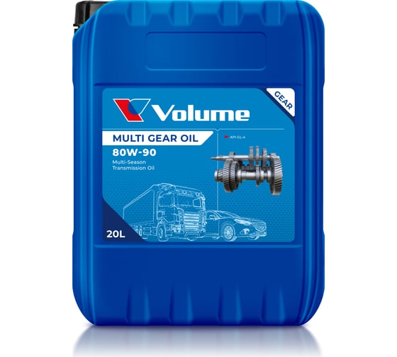 Трансмиссионное масло VOLUME Multi Gear Oil 80W-90 20 л 401809020 1