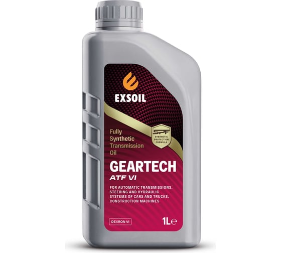 Трансмиссионное масло EXSOIL GEARTECH АТF VI DEXRON VI 1 л 8089-0010 1