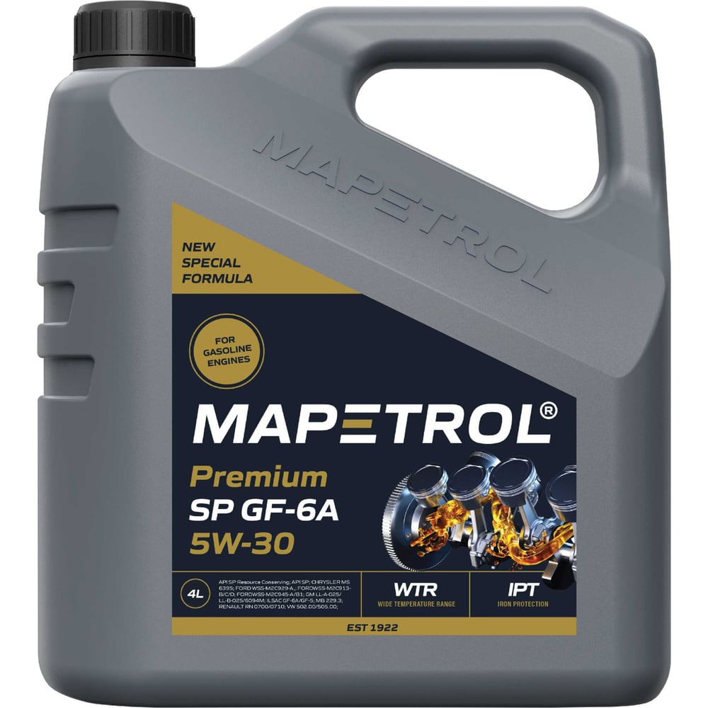 Моторное масло MAPETROL PREMIUM SP GF-6A 5W-30 4 л MAP0134 - выгодная ...