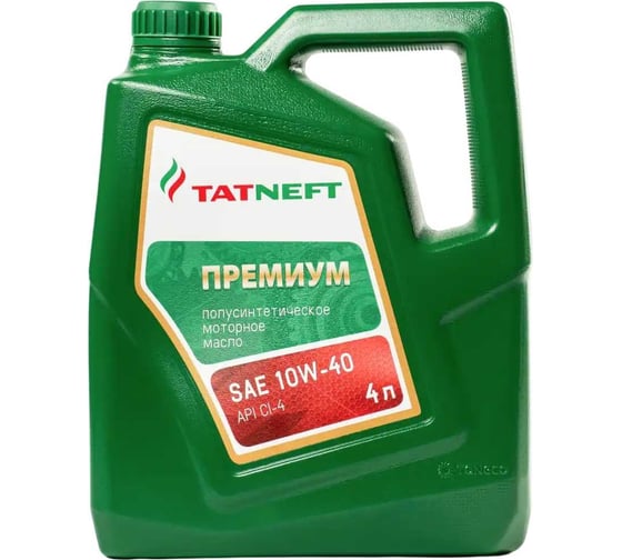 Моторное полусинтетическое масло ТАТНЕФТЬ 4 л Премиум SAE 10W-40 0000001000573 1