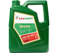 Моторное полусинтетическое масло ТАТНЕФТЬ 4 л Профи SAE 5W-40