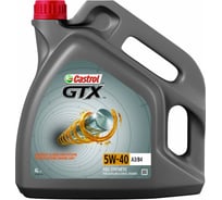 Масло моторное синтетическое GTX 5W40 А3/В4 (4 л) Castrol 15B9F5
