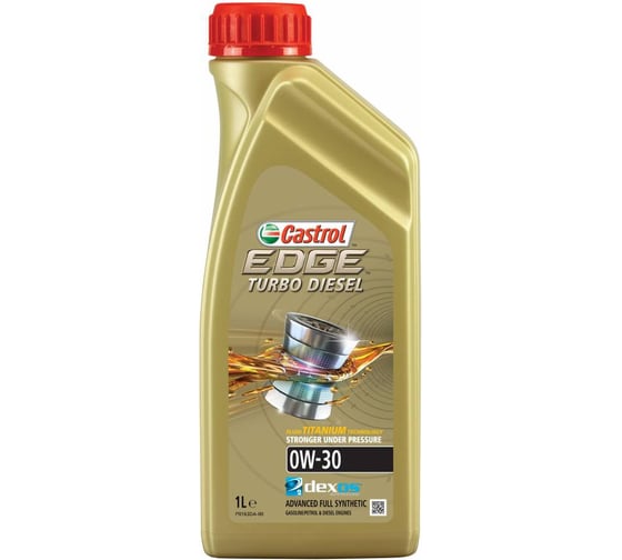 Масло моторное синтетическое EDGE Turbo Diesel Titanium FST 0w30 C2, C3 (1 л) Castrol 157E4F 1