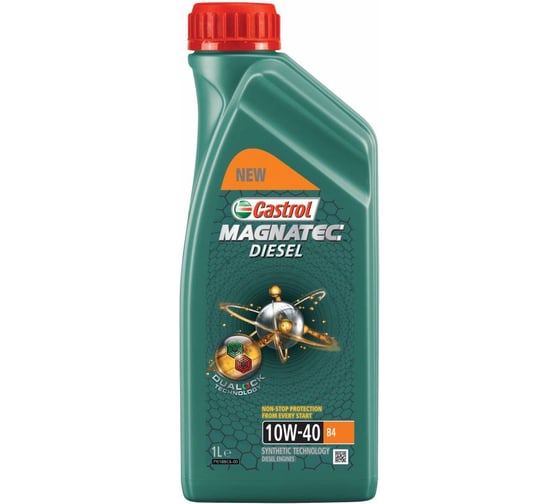 Масло моторное полусинтетическое Magnatec Diesel 10w40 B4 DUALOCK (1 л) Castrol 15CA2F