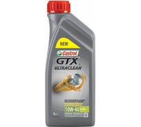 Масло моторное синтетическое GTX ULTRACLEAN 10W40 A3/B4 (1 л) Castrol 15A4DE