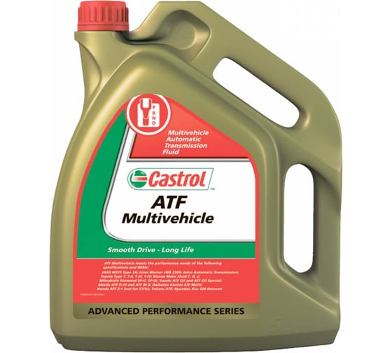Трансмиссионное масло ATF Multivehicle (5 л) Castrol 154F32 1