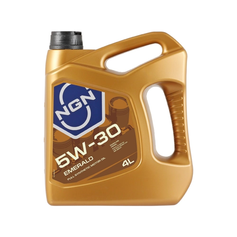 Моторное масло NGN 5W-30 C3 EMERALD синтетическое, 4 л, API SN; ACEA C3 ...
