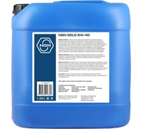 Моторное масло NGN 5W-40 SN/CF GOLD синтетическое, 20 л, API SN/CF; ACEA A3/B4; VW 502.00; VW 505.00; MB 229.3; PSA B71 2296/PSA B71 2293; Porsche A40; Renault RN0710; Renault RN0700; GM-LL-B-025; MB 229.1; Fiat 9.55535-M2; Fiat V272085810