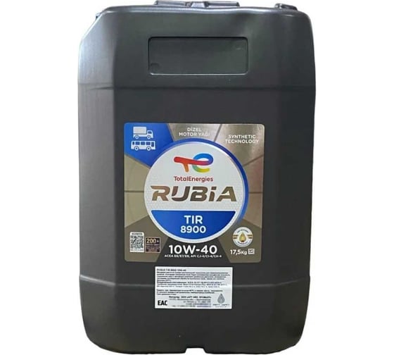 Моторное масло для дизелей TOTAL RUBIA TIR 8900 10W40 17.5K TR 190220