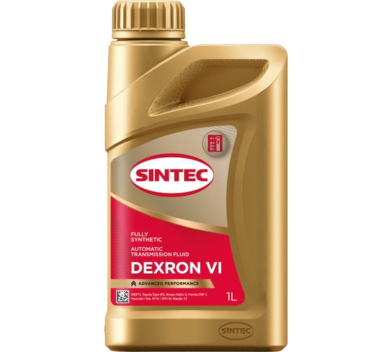 Трансмиссионное масло Sintec ATF DEXRON VI, 1л 324708 1