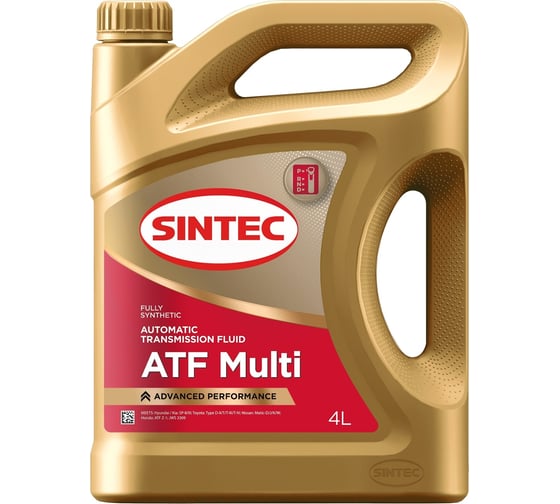 Трансмиссионное масло Sintec ATF Multi, 4л 324710 1