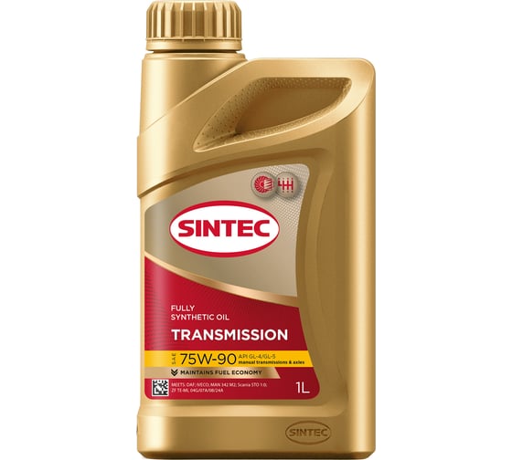 Трансмиссионное масло Sintec Transmission SAE 75W-90, API GL-4/GL-5, 1 л 963354