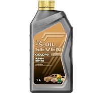 Масло моторное S-OIL SEVEN 7 GOLD #9 A3/B4 5W-40 синтетика 1L E108221