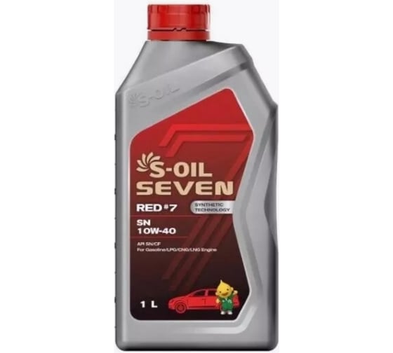 Масло моторное S-OIL SEVEN 7 RED #9 SN 10W-40 синтетика 1L E107635 1
