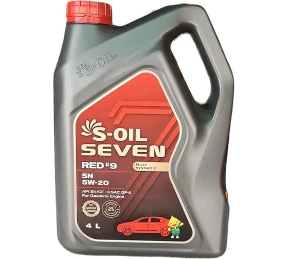 Масло моторное S-OIL SEVEN 7 RED #9 SN 5W-20 синтетика 4L E107630