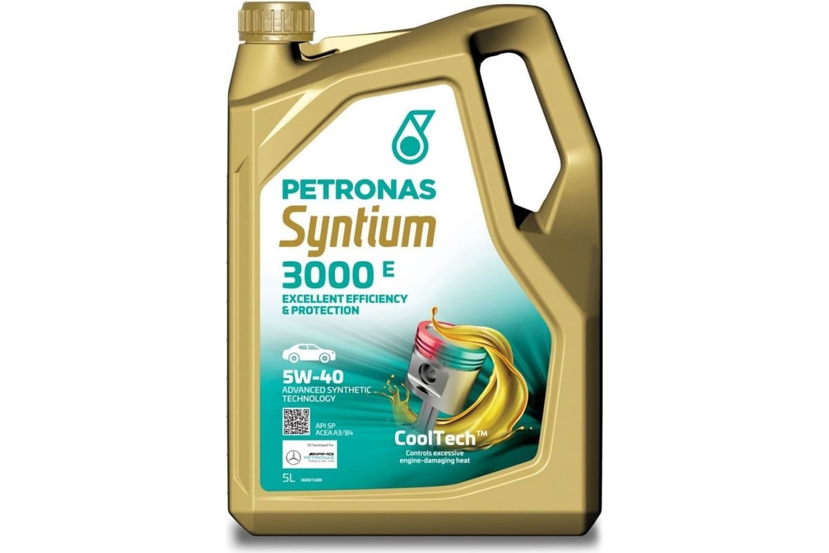 Моторное масло Petronas SYNTIUM 3000 E, синт. 5W40, 5л 70731M12EU ...