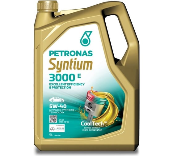 Моторное масло Petronas SYNTIUM 3000 E, синт. 5W40, 5л 70731M12EU