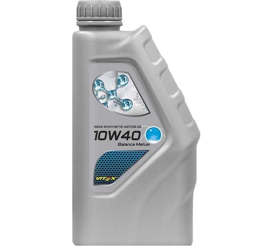 Масло моторное с кондиционером металла VITEX Balance Metum 10W40 1 л SAE 10W40, API SL/CF Соответствует спецификации ACEA A3/B3, MB 229.1, VW 502.00/505.00, Renault RN 0700/0710 v305801 1