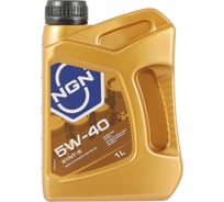 Моторное масло NGN SYNT-S 5W-40, полусинтетическое, 1 л, API SL/CF, ACEA A3/B4, VW 502.00, MB 229.3, Renault RN0710, Renault RN0700, VW 505.00 V272085605