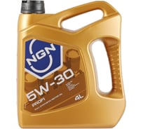 Моторное масло NGN PROFI 5W-30, синтетическое, 4 л, API SN/CF, ACEA A3/B4, VW 502.00, MB 229.3, Renault RN0710, Renault RN0700, VW 505.00 V272085301