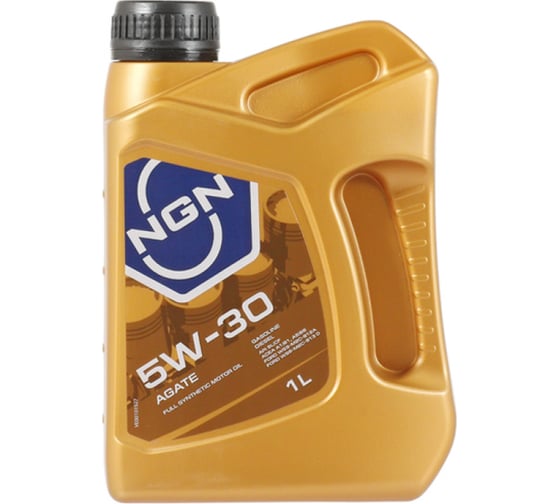 Моторное масло NGN AGATE 5W-30, синтетическое, 1 л, API SN/CF;SM/CF/SL, ACEA A5/B5, STJLR 03.5003, Renault RN0700, Ford WSS-M2C913-D, Fiat 9.55535-G1, Fiat 9.55535-N1 V272085627