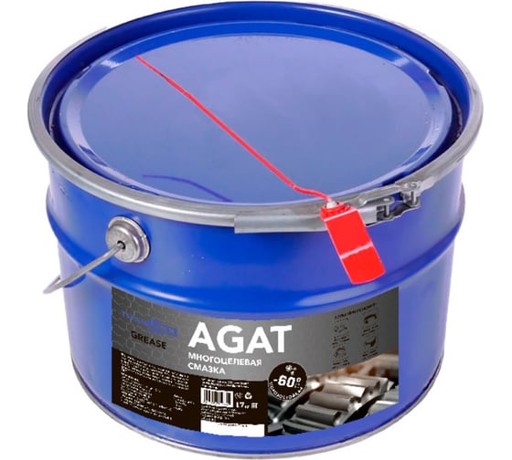 Низкотемпературная многоцелевая смазка TITAN LOCK AGAT (LGLT 2) -60 С, черная, 17 кг TLGREASE-AT18 1