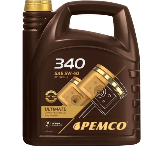 Масло PEMCO SAE 5W-40, 4 л PM0340-4